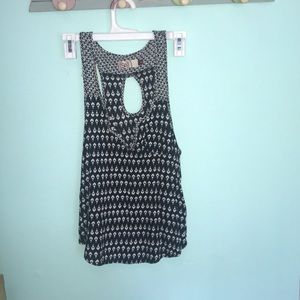 Black and white tank top